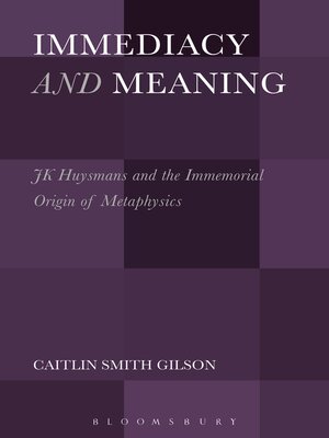 cover image of Immediacy and Meaning